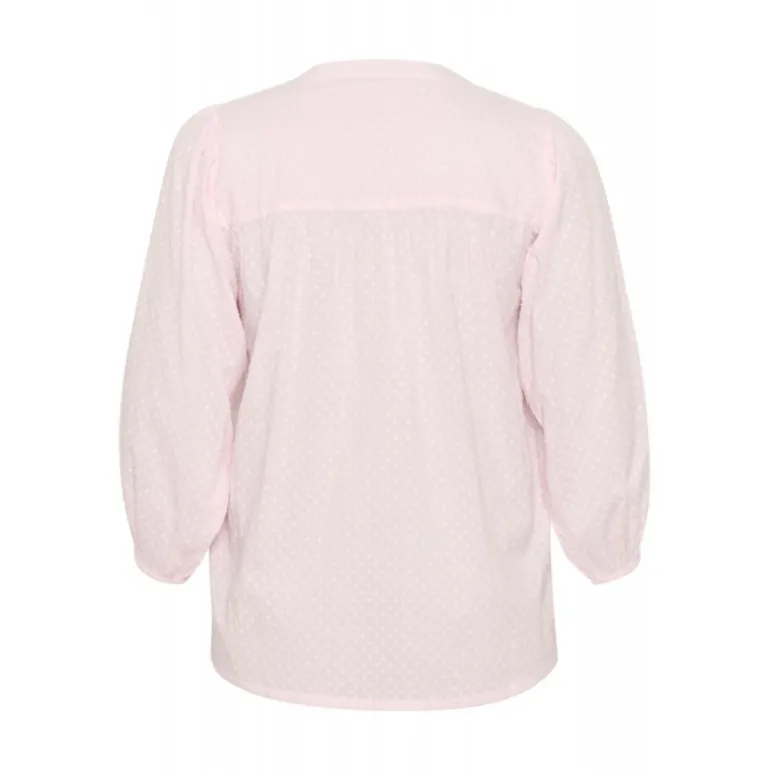 Kaffe Curve KCrory Shirt - Lyserød bomulds skjorte 10582891 Lilac Snow fra Kaffe Curve