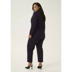 Kaffe Curve KCsakira Blazer - Lilla habitjakke 10580933 Dawn Purple fra Kaffe Curve