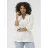 Kaffe Curve KCvitana Blouse - Hvid bluse 10583036 Chalk fra Kaffe Curve