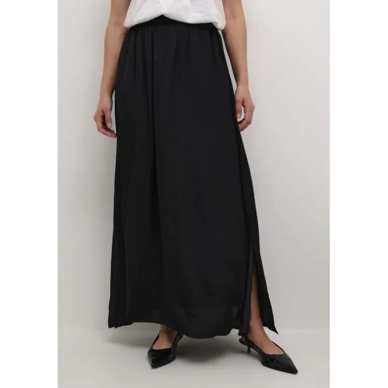 Kaffe KAallie Skirt - Sort lang nederdel 10509147 Black Deep fra Kaffe