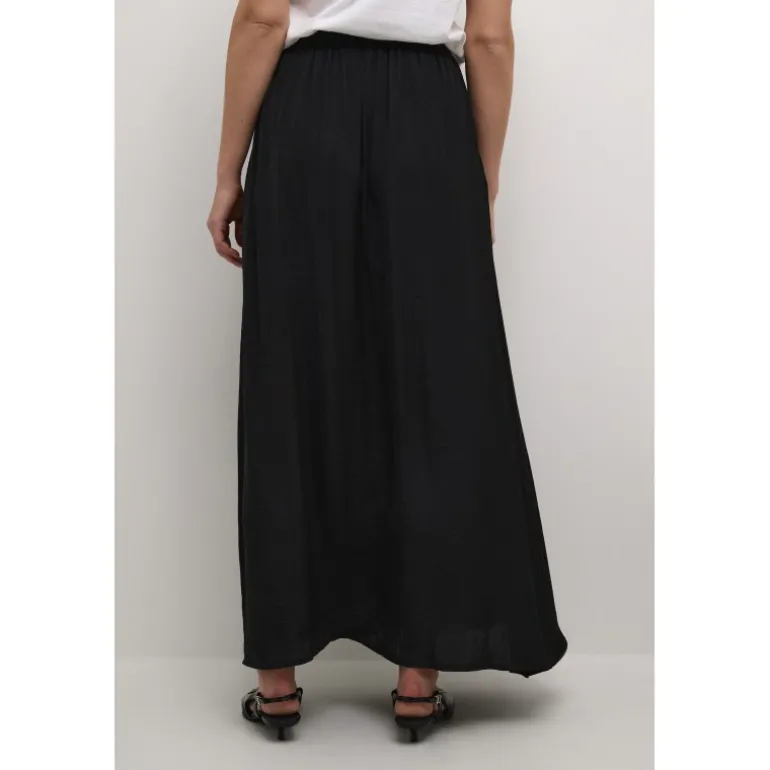 Kaffe KAallie Skirt - Sort lang nederdel 10509147 Black Deep fra Kaffe
