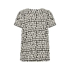Kaffe Kabella Jersey Blouse - Sort/sand printet t-shirt 10508467 Black_Sand Graphic Dot fra Kaffe