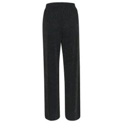 Kaffe KAellie Pants - Sort buks med glimmer 10509265 Black Glitter Jersey fra Kaffe