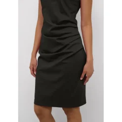 Kaffe KAindia Round-Neck Dress - Sort kjole 10508422 Black Deep fra Kaffe