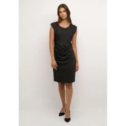 Kaffe KAindia Round-Neck Dress - Sort kjole 10508422 Black Deep fra Kaffe