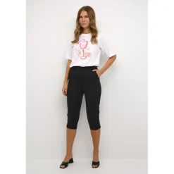 Kaffe KAjenny Capri Pants - 10508872 Black Deep fra Kaffe