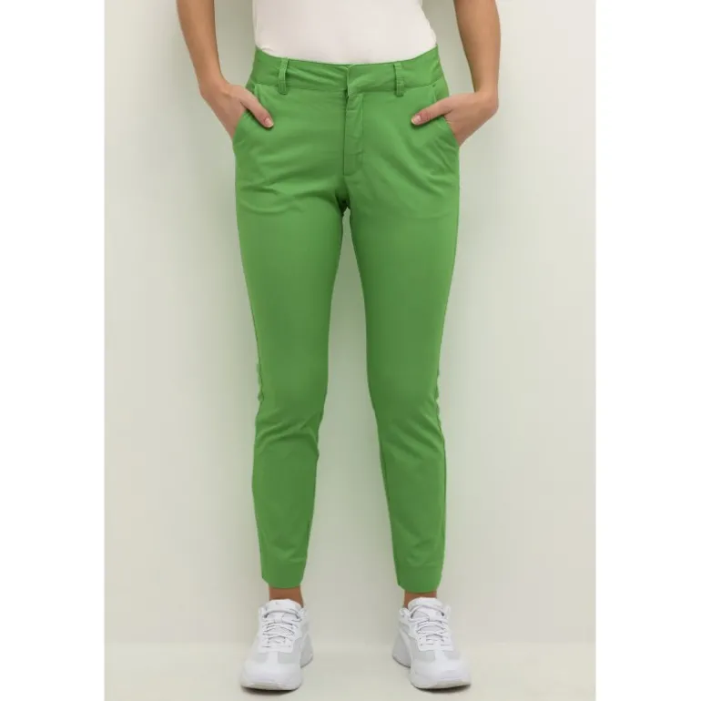 Kaffe KAlea Chino Pant - Grønne Chinos 10505191 Poisen Green fra Kaffe