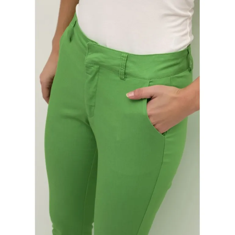 Kaffe KAlea Chino Pant - Grønne Chinos 10505191 Poisen Green fra Kaffe