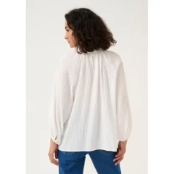Kaffe KAlianna Blouse - Off White bluse 10509400 Chalk fra Kaffe