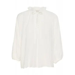 Kaffe KAlianna Blouse - Off White bluse 10509400 Chalk fra Kaffe