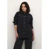 Kaffe KAlouisa Denim Shirt - Grå skjorte med nitter 10509319 fra Kaffe