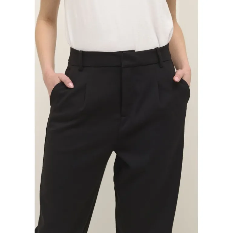 Kaffe KAmerle Pants Suiting - 7/8 bukser 10504769 Black Deep fra Kaffe