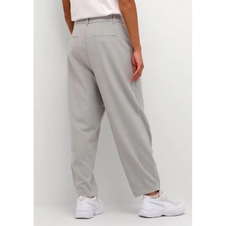 Kaffe KAmerle Pants Suiting - Lysegrå 7/8 bukser 10504769 Grey Melange fra Kaffe