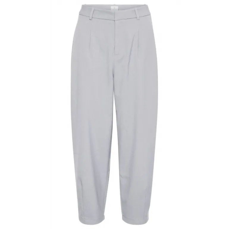 Kaffe KAmerle Pants Suiting - Lysegrå 7/8 bukser 10504769 Grey Melange fra Kaffe