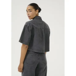 KAkhloe Denim Shirt - Grå denim jakke 10552345 Medium Grey Denim fra Kaffe