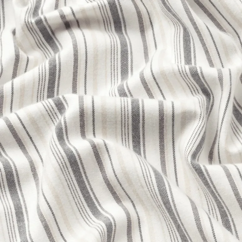 Lady Avenue Bamboo Flannel Pyjamas - Brun stribet pyjamas 84-2087 Deer/Rose Stripes fra Lady Avenue