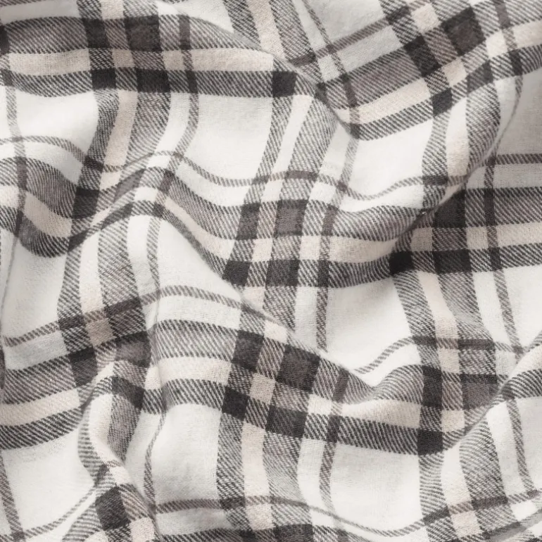 Lady Avenue Cotten Flannel Pyjamas - Brun ternet pyjamas 83-2087 Deer/Rose Checks fra Lady Avenue