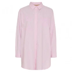 MARTA MdcCanelle Shirt - Lyserød stribet skjorte 249320 Pink49 fra Marta du Château