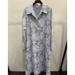 MARTA MdcClarisse Jacket - Blå printet jakke 249271 Celeste fra Marta du Château