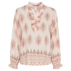 Marta MdcJoceline Shirt - Skjorte med flæse 5891 Rosa-V4160pi fra Marta du Château