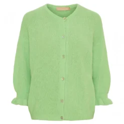 Marta MdcJuliana Knit - Grøn kortærmet Cardigan 2413 Light Green fra Marta du Château