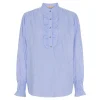 MARTA MdcMargaux Shirt - Blå stribet skjorte 6811 Celeste fra Marta du Château