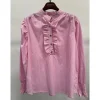 MARTA MdcMargaux Shirt - Lyserød stribet skjorte 6811 Rosa fra Marta du Château