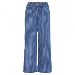 Marta MdcNinette Pant - Blå stribet buks 6009 Medium Blue fra Marta du Château