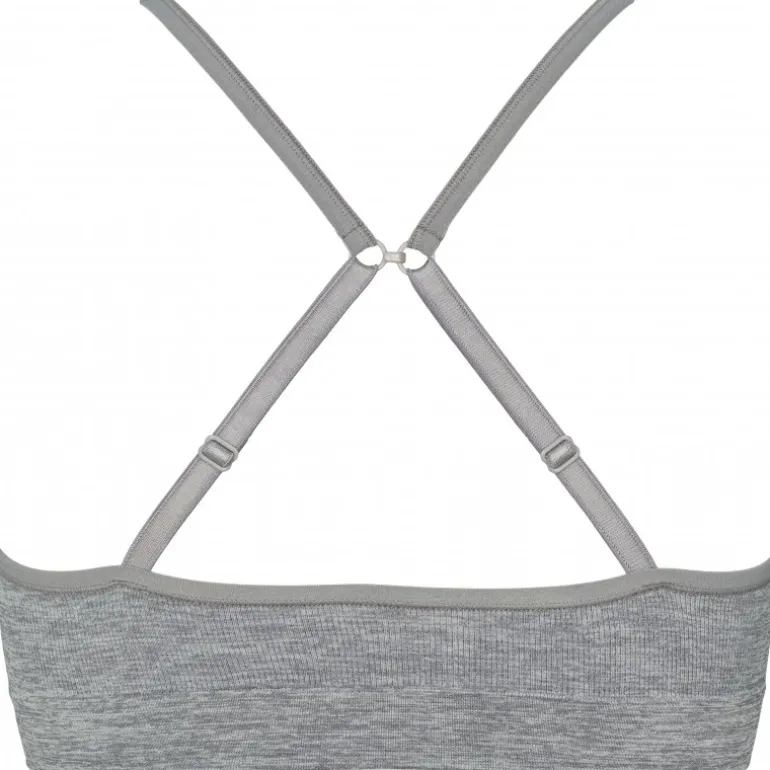 Missya Lucia Bra Top Melange - Grå seamless top 12401 Light Grey Melange fra Missya