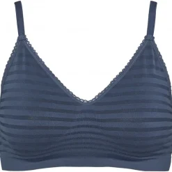 Missya Lucia Bra Top Stripe - Blå seamless top 13073 Navy fra Missya