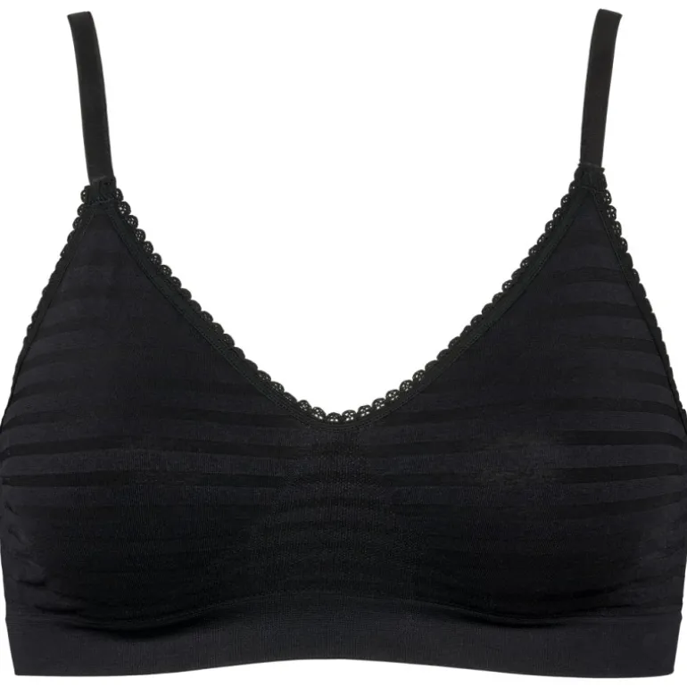 Missya Lucia Bra Top Stripe 13073 Black fra Missya
