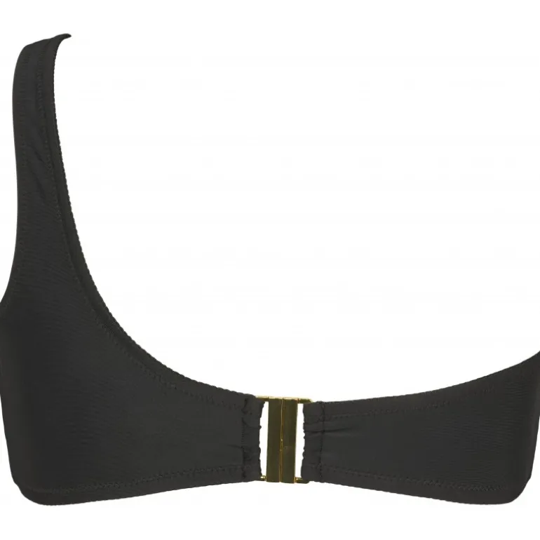 Missya Miami top one shoulder - Sort one shoulder bikini top 14610 Black/gold fra Missya