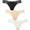Missya Seamless string w lace on side 3-pack 14908 Multi Colour fra Missya