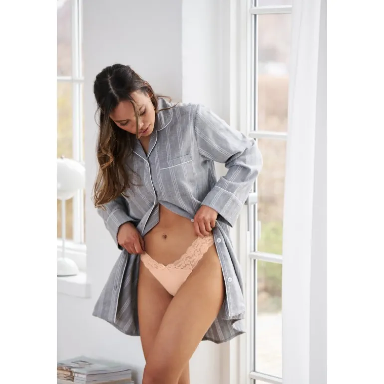 Missya Seamless string w lace on side 3-pack 14908 Multi Colour fra Missya