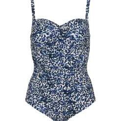 Missya Venice swimsuit - Badedragt med små blå blade 14538 Night Blue fra Missya