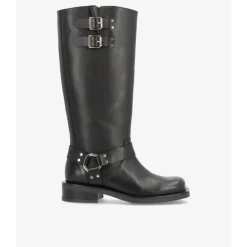 Phenumb ENCORE LONG - Lang sort bikerstøvle PBboot10003 Black fra Phenumb Copenhagen
