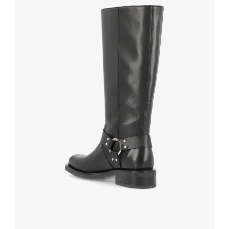 Phenumb ENCORE LONG - Lang sort bikerstøvle PBboot10003 Black fra Phenumb Copenhagen