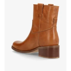 Phenumb MARTINA LOW - Cognac skind støvle PB-510062 Leather Cognac fra Phenumb Copenhagen