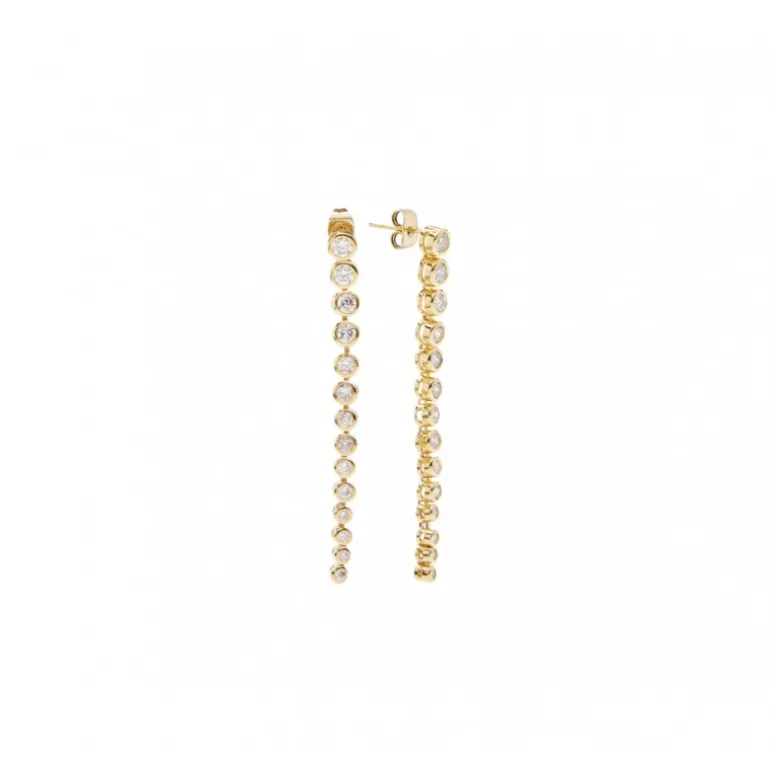 Pico Scarlett Crystal Studs T01006 Clear/FG Goldplated fra Pico