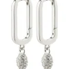 Pilgrim BLINK recycled square hoops 132346013 Sølvbelagt fra Pilgrim