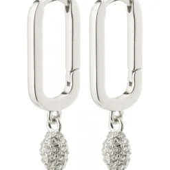 Pilgrim BLINK recycled square hoops 132346013 Sølvbelagt fra Pilgrim