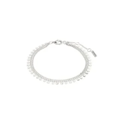 Pilgrim BLOOM recycled armbånd 142426002 Sølvbelagt fra Pilgrim