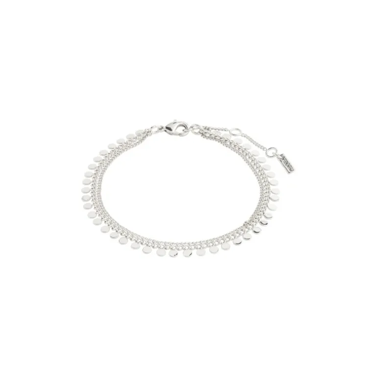 Pilgrim BLOOM recycled armbånd 142426002 Sølvbelagt fra Pilgrim