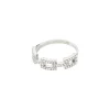 Pilgrim COBY recycled krystal ring 642336004 Sølvbelagt fra Pilgrim