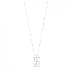 Pilgrim LOVE TAG recycled MOM halskæde 542416011 Sølvbelagt fra Pilgrim