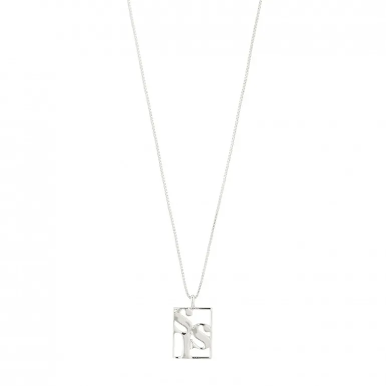 Pilgrim LOVE TAG recycled SIS halskæde 542416031 Sølvbelagt fra Pilgrim