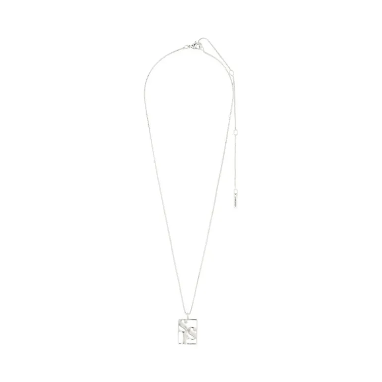 Pilgrim LOVE TAG recycled SIS halskæde 542416031 Sølvbelagt fra Pilgrim