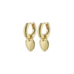 Pilgrim SOPHIA recycled hjerte hoops 642412003 Guldbelagt fra Pilgrim