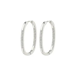 Pilgrim STAR recycled hoops 262416053 Sølvbelagt fra Pilgrim