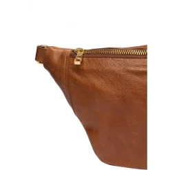 RE:DESIGNED Emila Bumbag - Brun bumbag med guld lynlås 6062 Walnut fra RE:DESIGNED